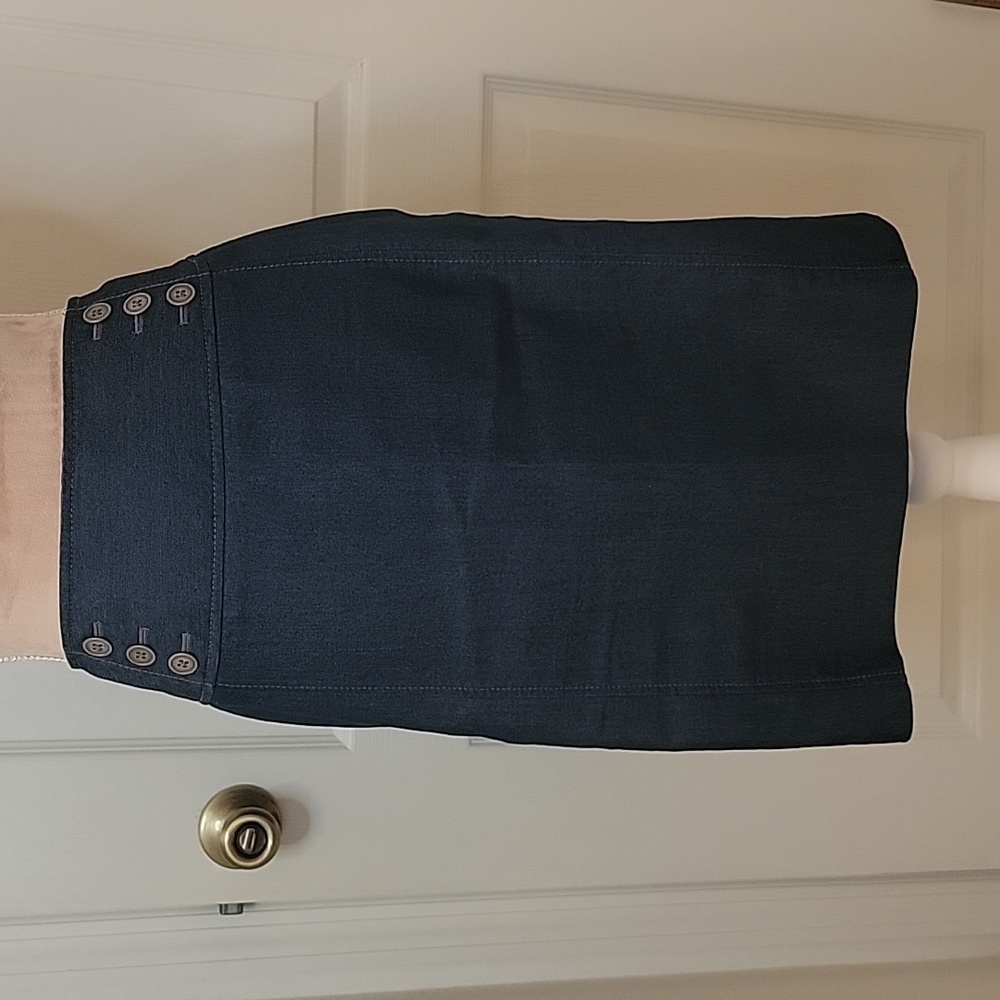 Kim Rogers Denim Skirt Size 10P, Like New Condition